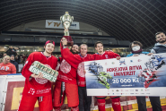 Vítězství  hokejového mužstva UK v Hokejové bitvě univerzit 2021